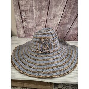 Milani Ruffle Floral Boho Womens Summer Beach Hat Forbusite Bell-shaped Hat